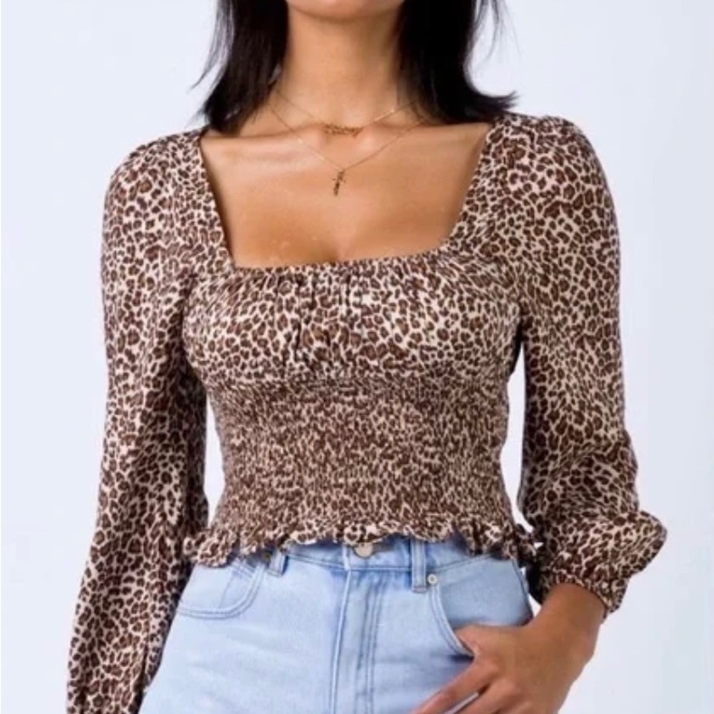 PRINCESS POLLY Leopard Top